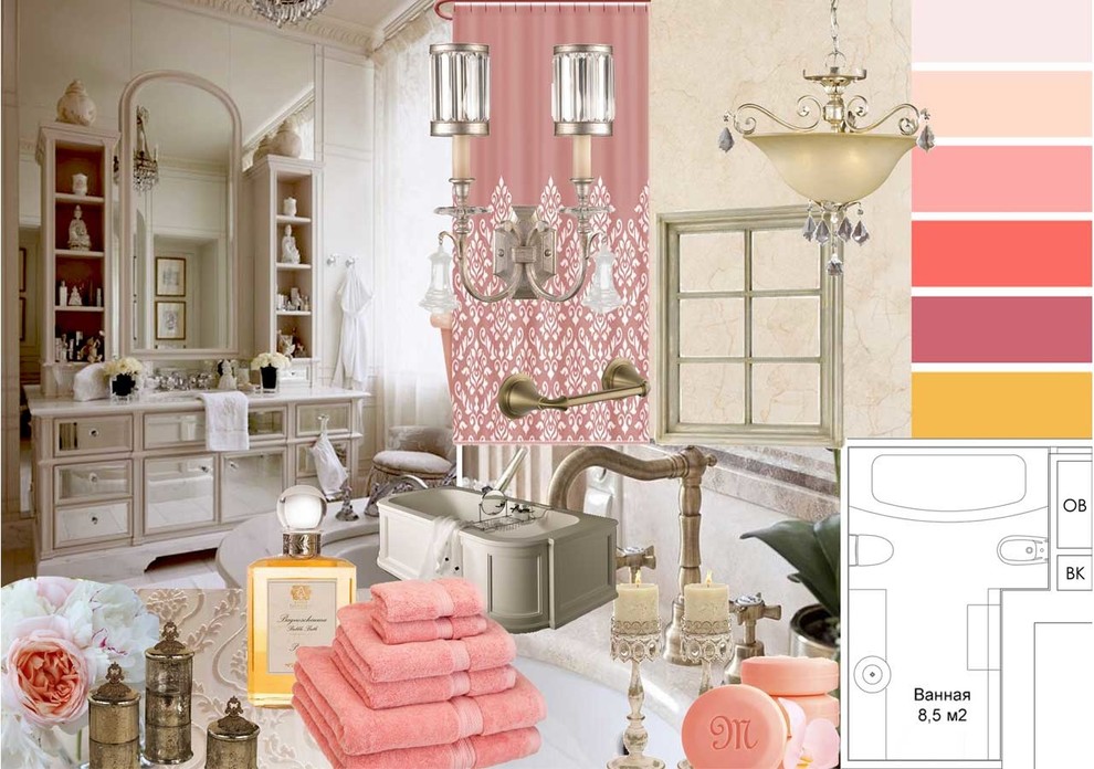 Квартира к классическом стиле нео-барокко