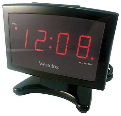 Westclox 70014 Plasma LED Alarm Clock, 0.9-Inch