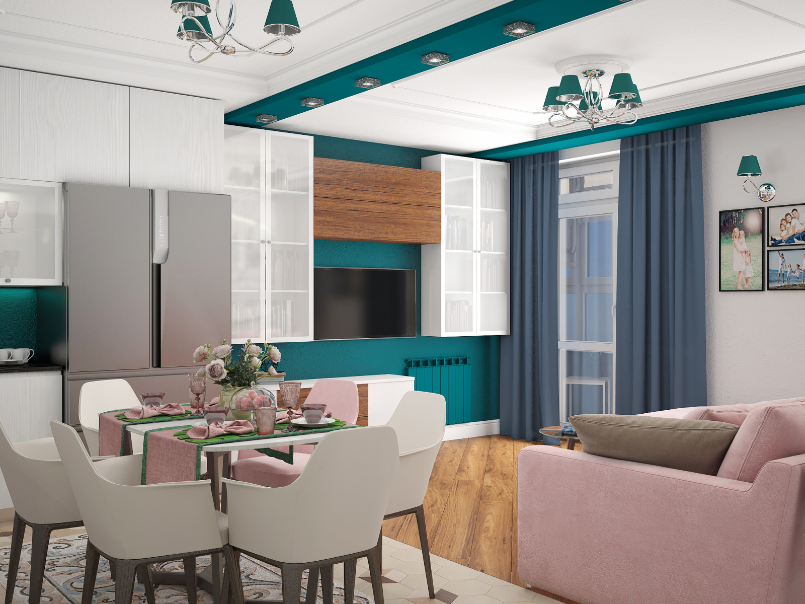 Дизайн интерьера 4-х комнатной квартиры S-79,0кв.м.