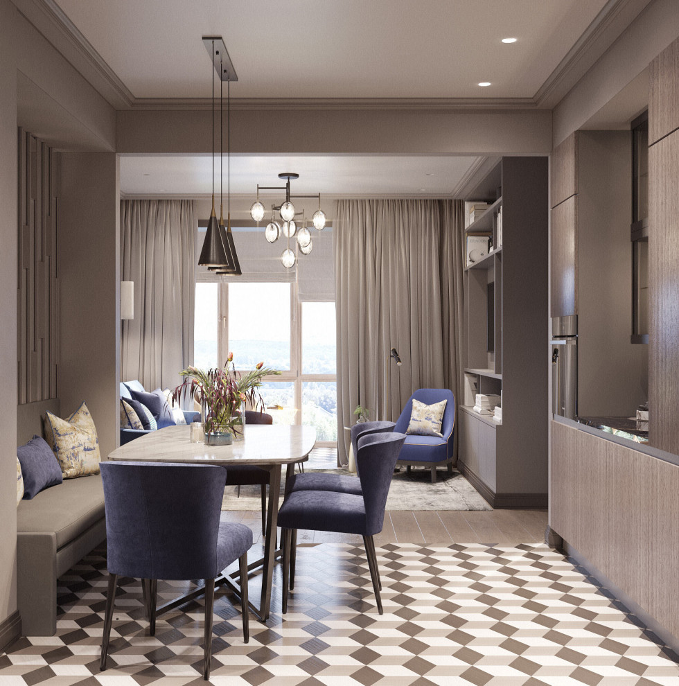 Дизайн трехкомнатной квартиры  в ЖК «Чемпион-парк»