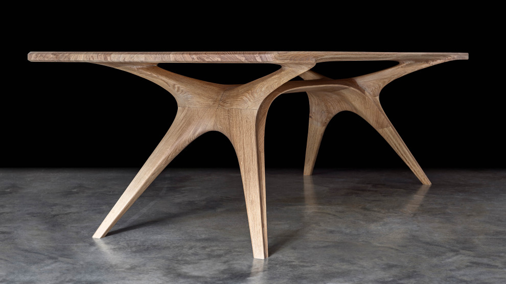 Sculptural Wooden Table Design in London