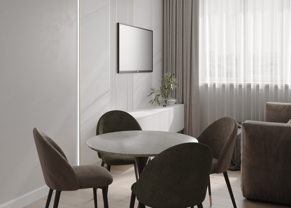 Кухня-гостиная для молодой семьи