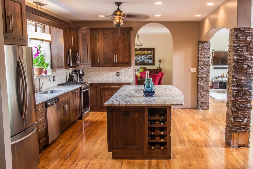 Large mountain style kitchen photo in Philadelphia