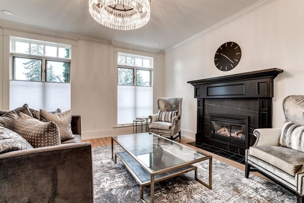 Transitional basement photo in Calgary