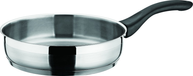 Hascevher Surme Stainless Steel Frying Pan, Induction Compatible, 8.5"