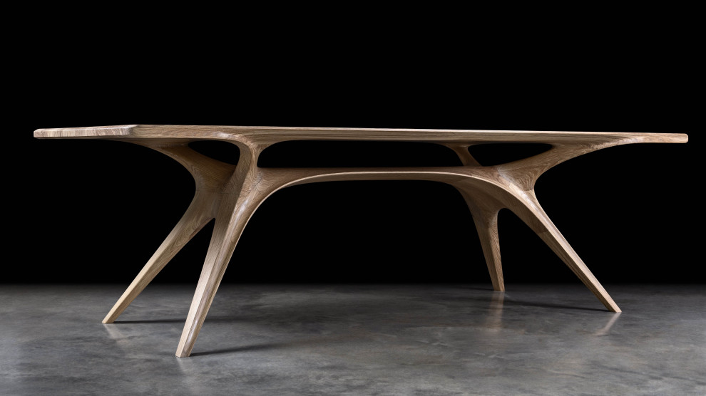 Sculptural Wooden Table Design in London