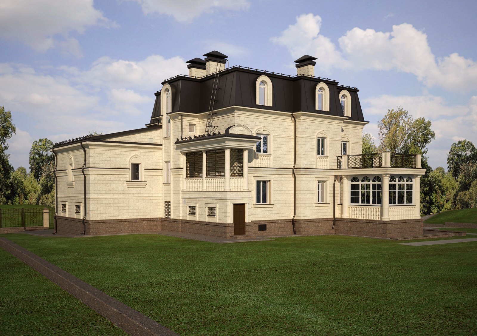 Усадьба "Северная крепость". Реконструкция дома.