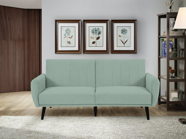 Vento Sofa Convertible in Cosmic Teal by Sealy Sofa Convertibles -  Midcentury - Sofas - by Sealy Sofa Convertibles | Houzz