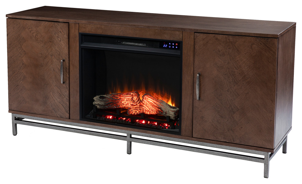 Venallo Electric Fireplace With Media Storage