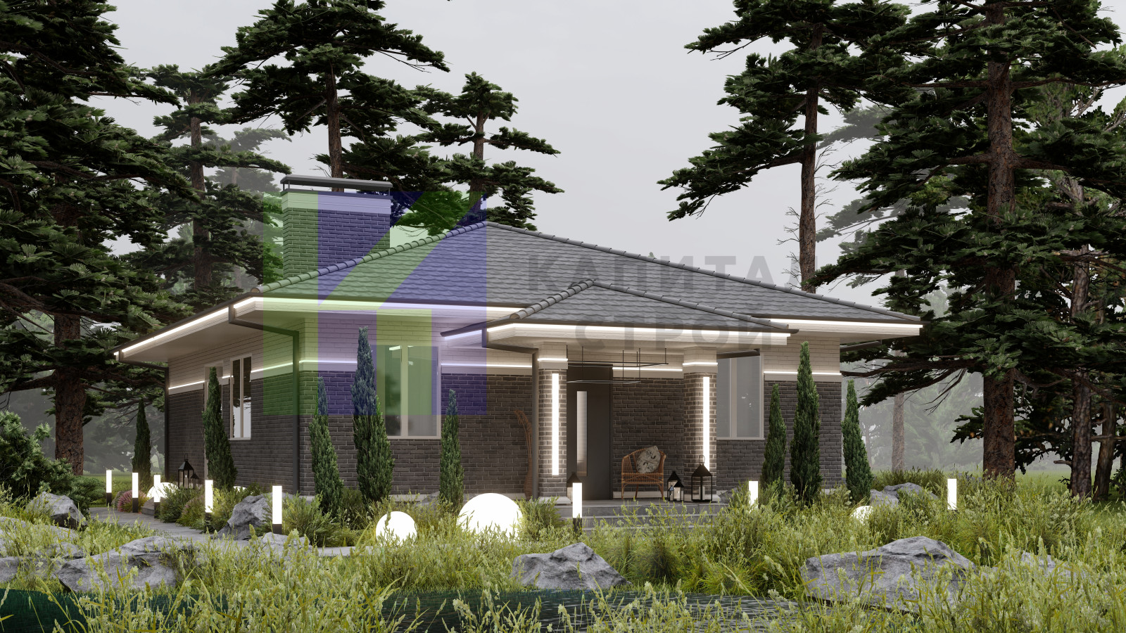 Загородный дом КС4-120м