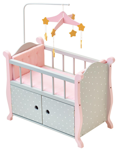 a baby doll crib
