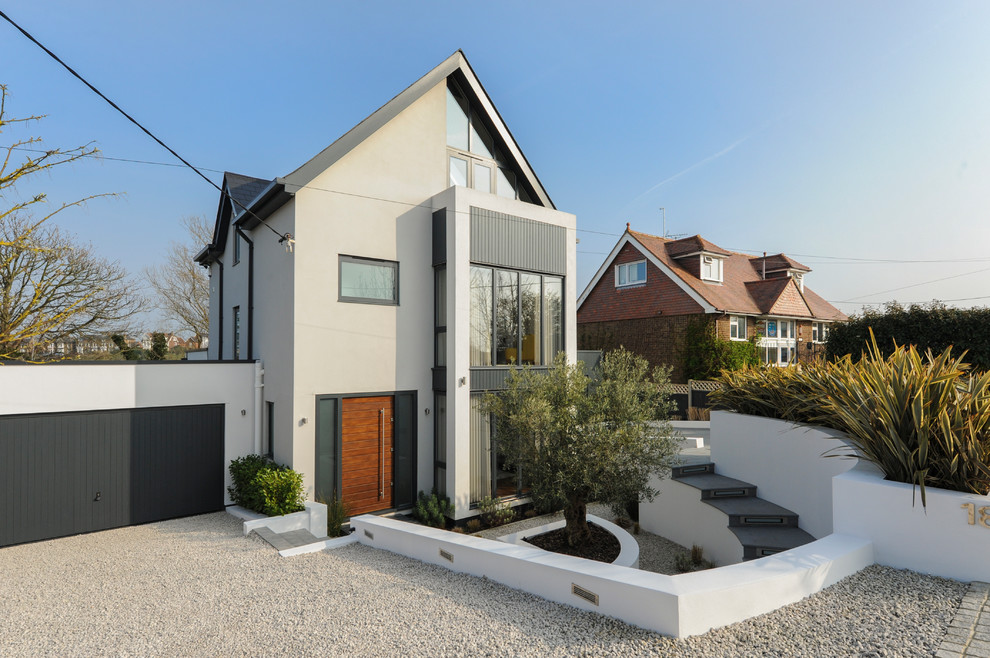 Contemporary house exterior in Kent.