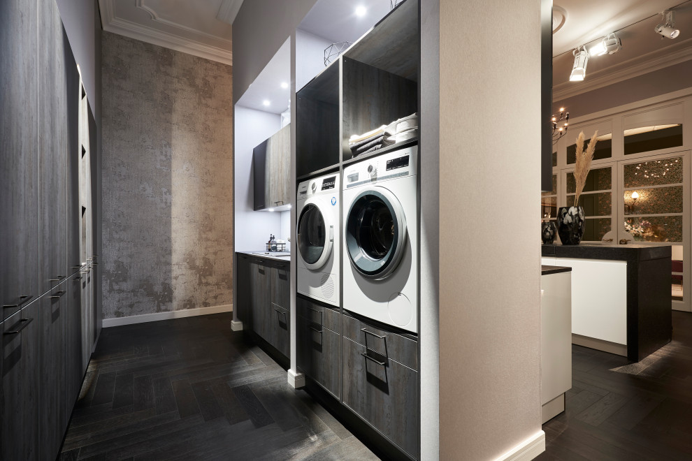 This is an example of a modern utility room in Melbourne.
