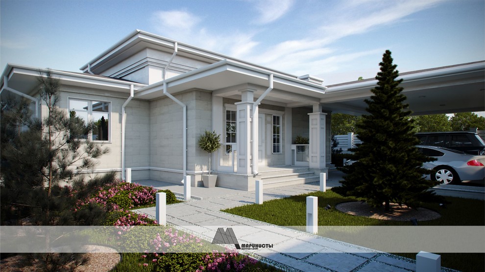 Современная классика. Одноэтажный дом