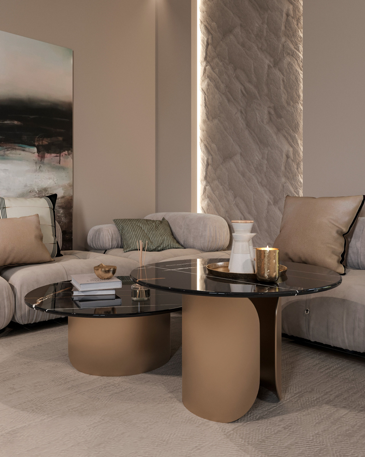 Кухня гостиная в коттедже