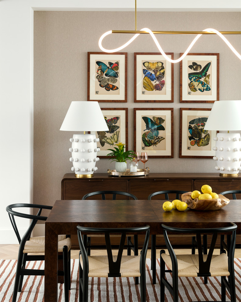 Transitional dining room photo in Philadelphia