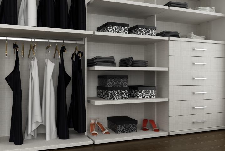 This is an example of a contemporary storage and wardrobe in Austin.