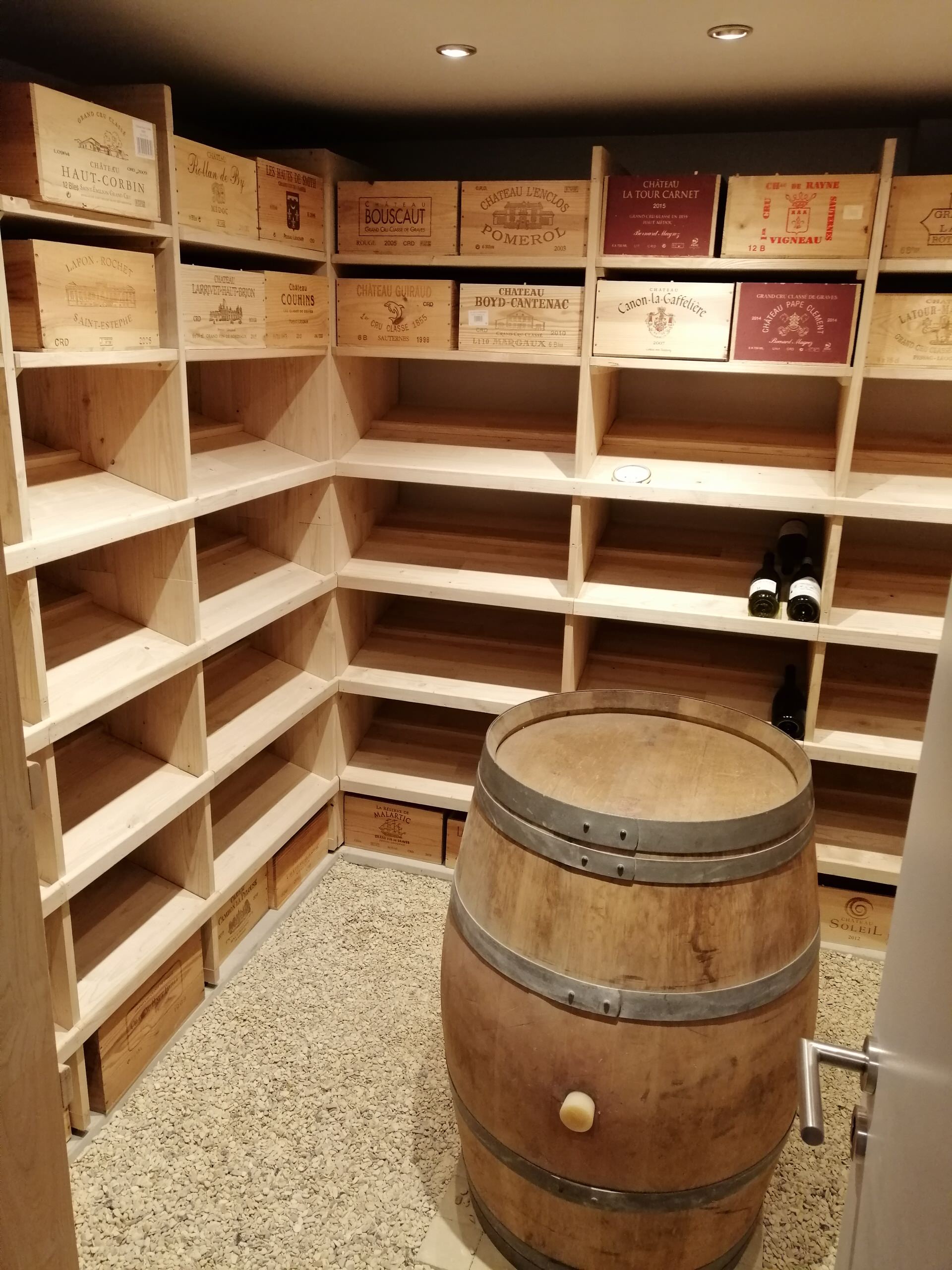 Cave à vin en châtaignier CHANTILLY