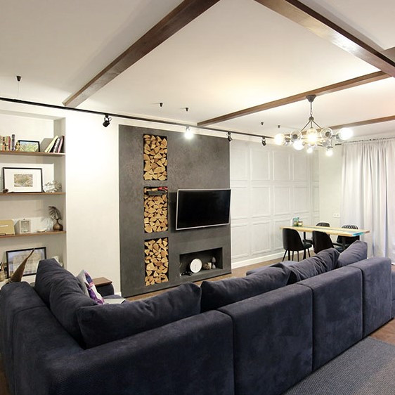 Реализованный интерьер таунхауса в Афонино