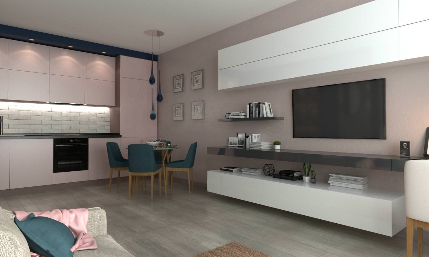 Проект квартиры "Капучино и МОРЕ"