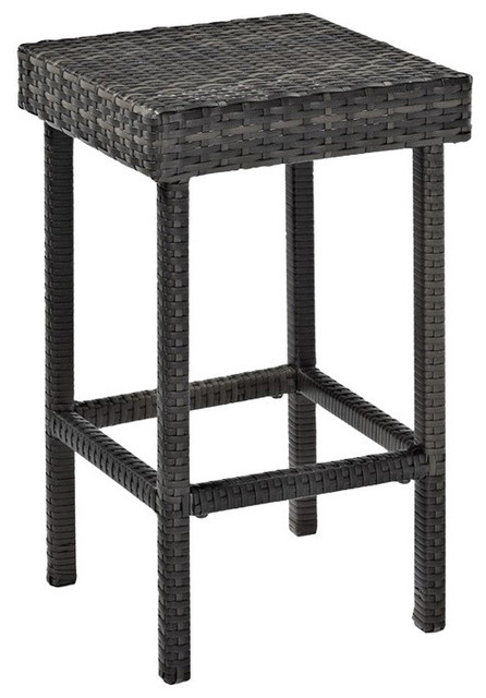 Palm Harbor 2pc Outdoor Wicker Counter, Counter Height Outdoor Wicker Bar Stools