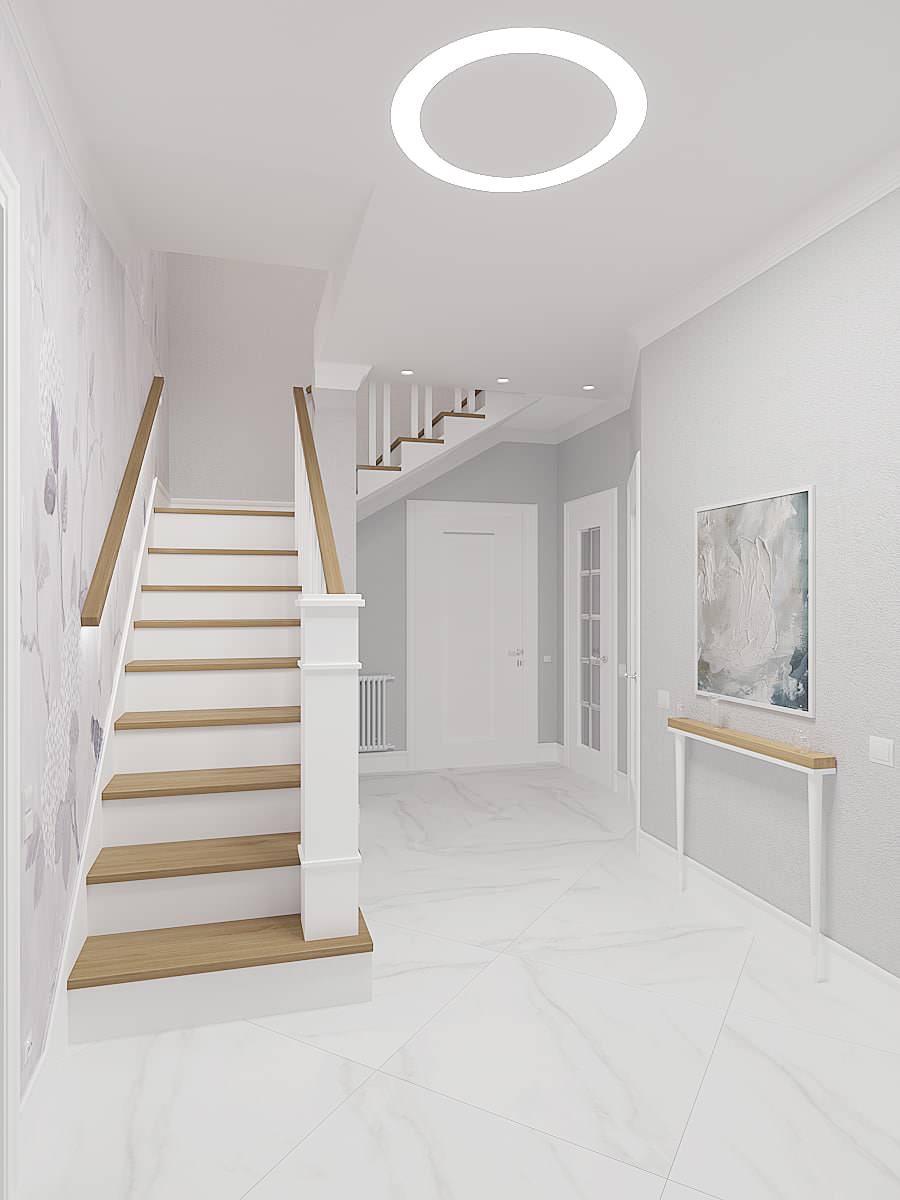 Современный интерьер, с элементами итальянской классики. Загородный дом