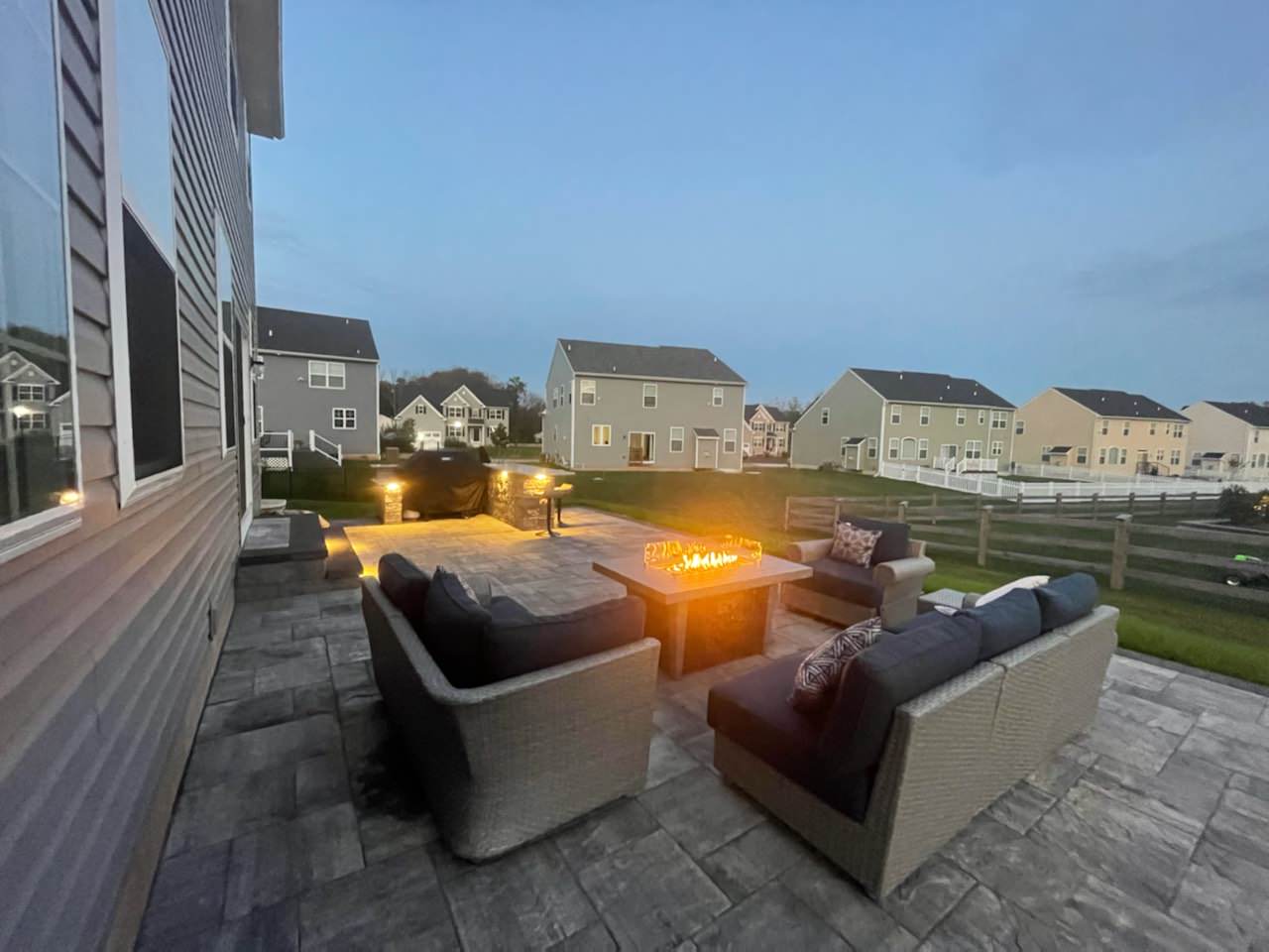 Cambridge Limestone Quarry Blend Patio/Outdoor BBQ area