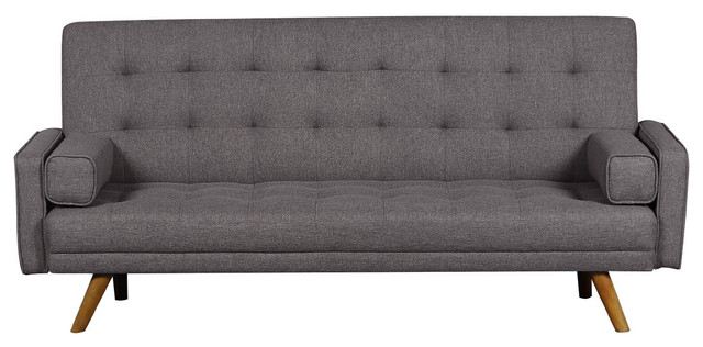 Rivas Click Clack Sofa With Bolster Pillows Midcentury Sofas Rivas Click Clack Sofa With Bolster Pillows
