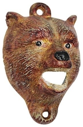 Brown Bear of The Forest Cast Iron Bottle Opener