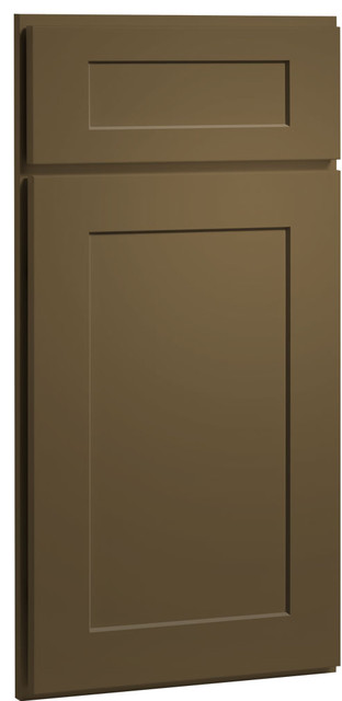 Dayton Door | Painted Tea Leaf Finish | CliqStudios.com Kitchen Cabinets