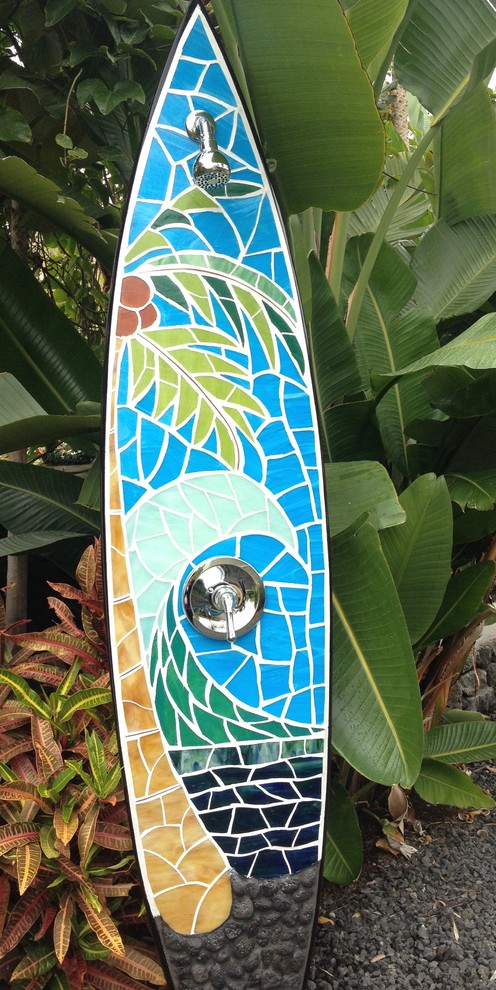 Inspiration for a tropical home design remodel in Hawaii