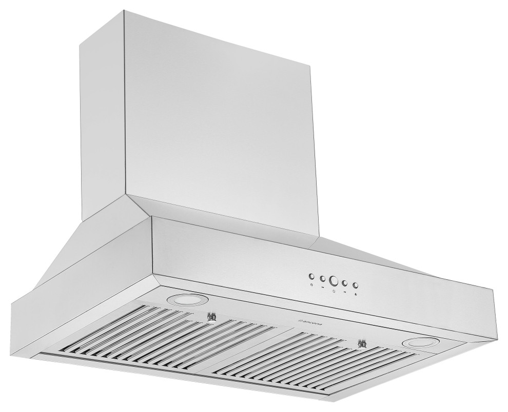 30 in. WallMounted Range Hood in Stainless Steel Contemporary