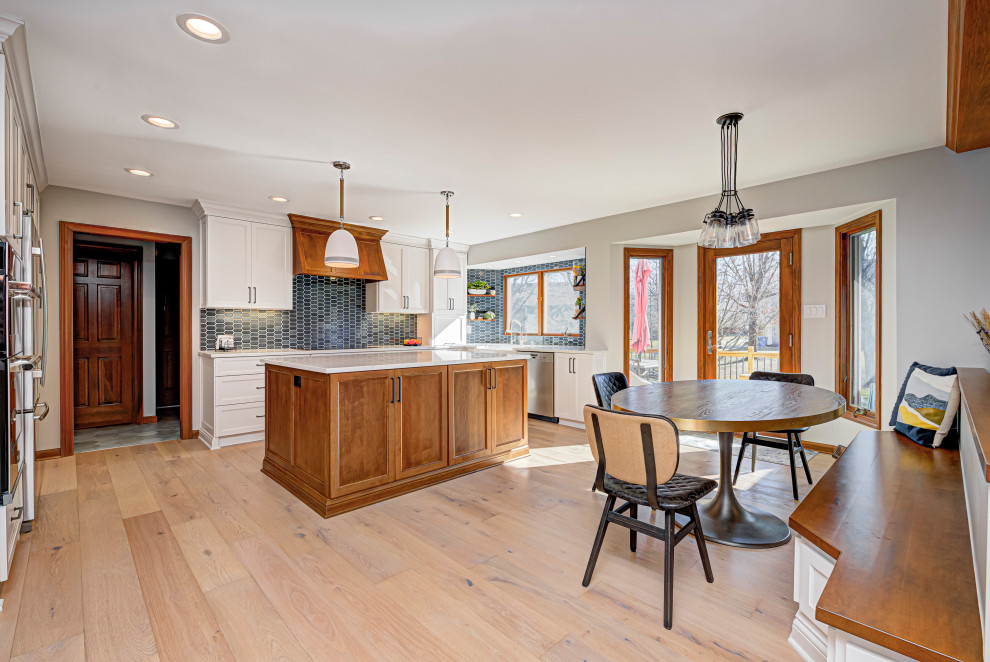 Dining room - contemporary dining room idea in Indianapolis