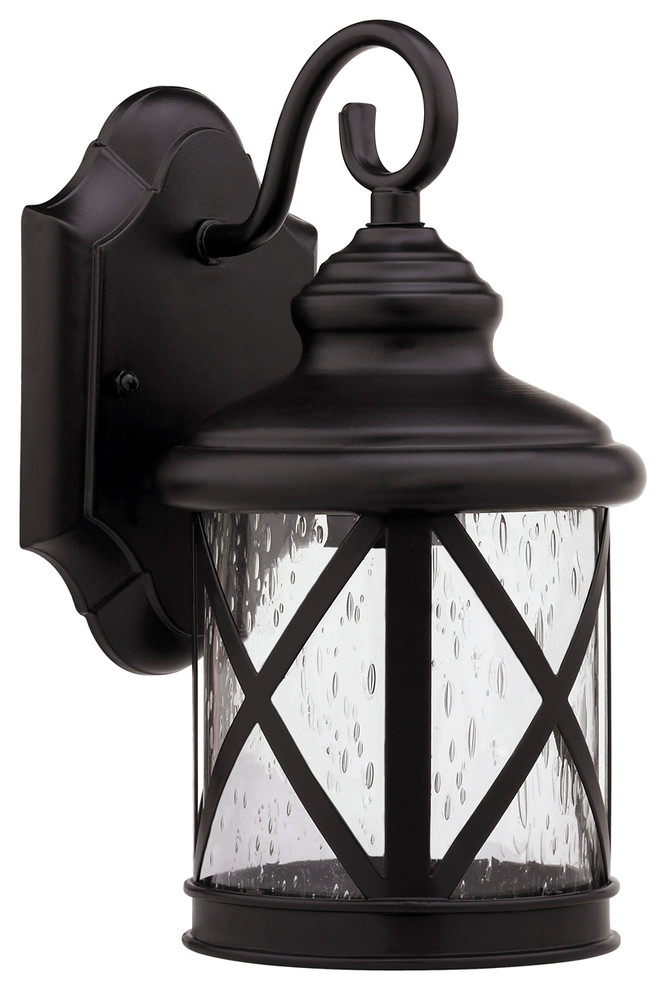Milania Adora Transitional 1-Light Rubbed Bronze Outdoor Wall Sconce