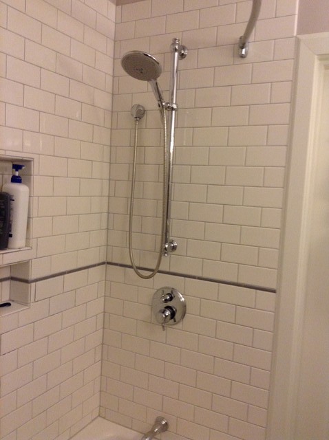 Handheld Shower Inspiration Pictures - Hansgrohe shower head, jaclo slider bar that is also a grab bar. In place  for about 18 months and we have been very happy with it.