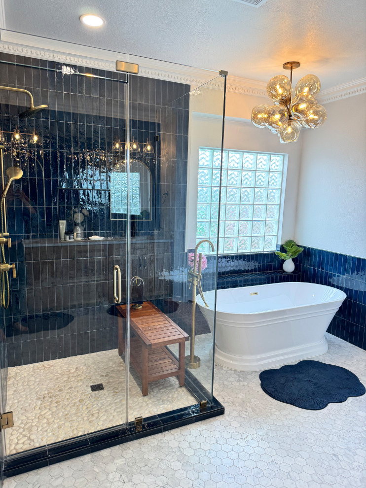 Royal Blue Bathroom Retreat