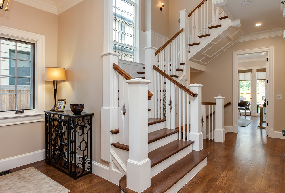 Transitional home design photo in Denver