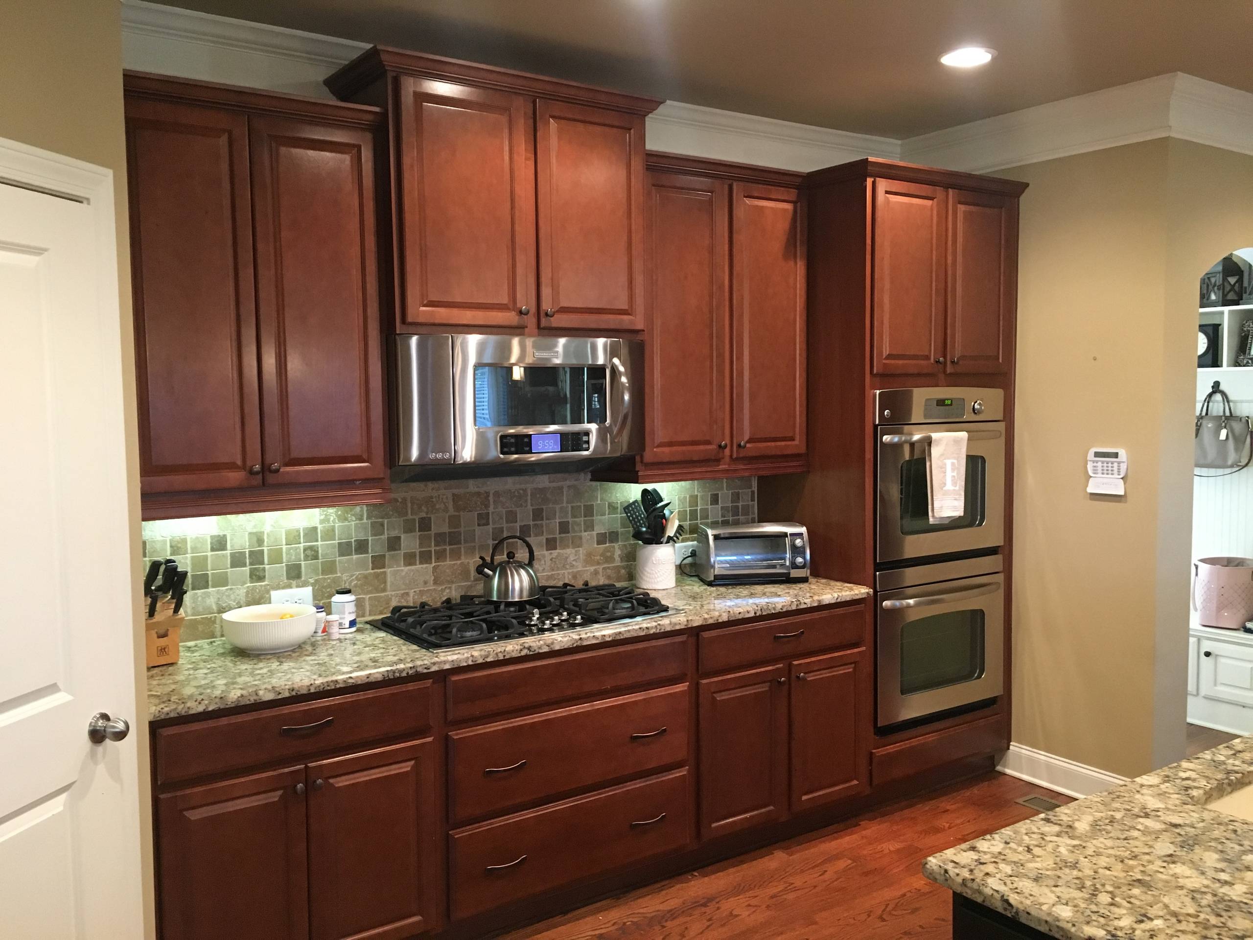 Kitchen Cabinets Faux Painting