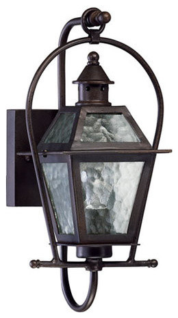 Bourbon Street 1 Light Outdoor Wall Light in Oiled Bronze