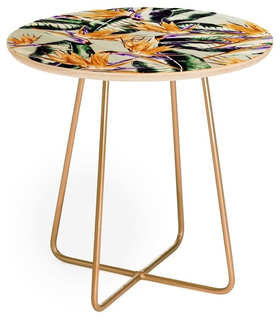 Deny Designs Marta Barragan Camarasa Pattern Fl Exotic Round Side Table