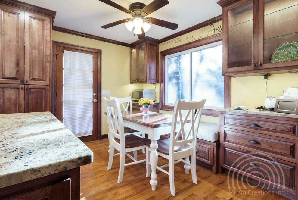 Red Mahogany Traditional Kitchen