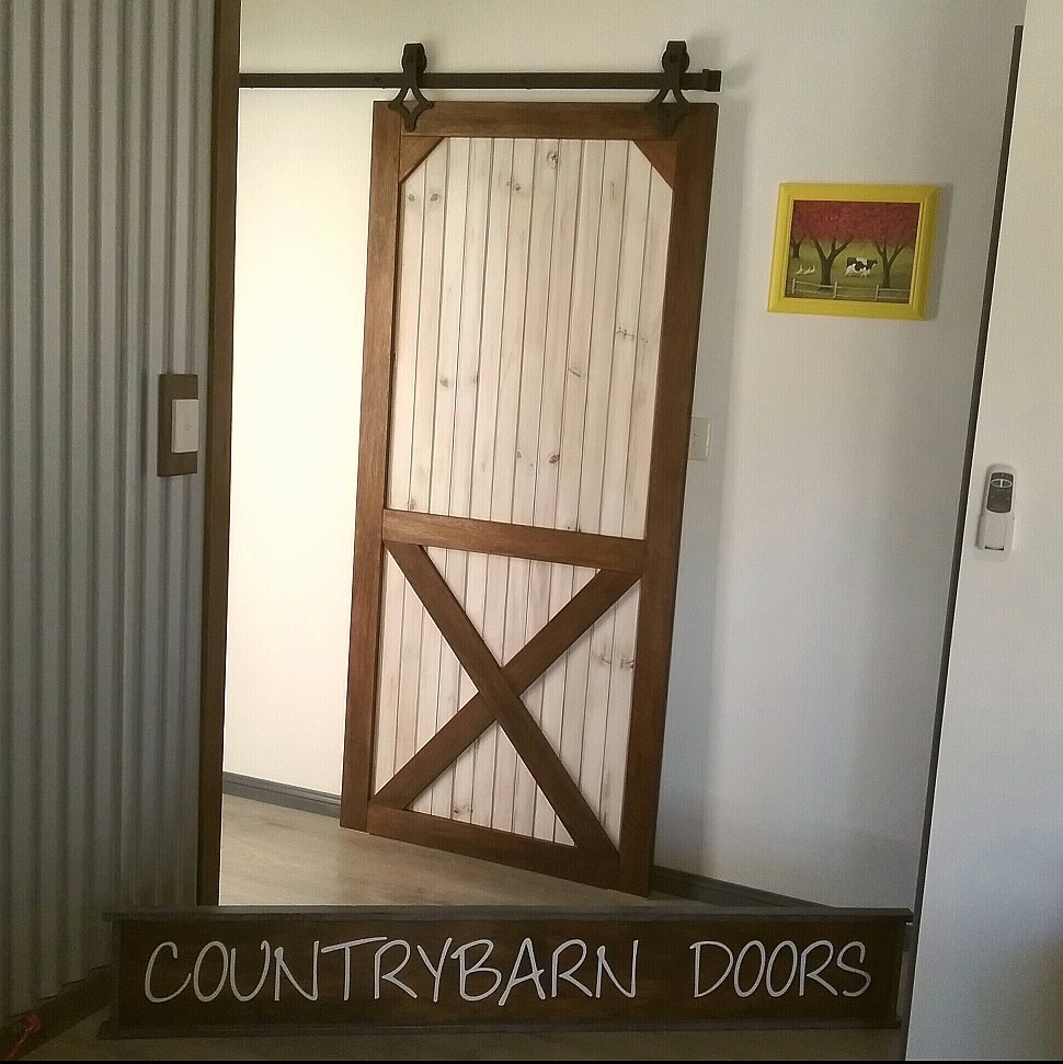 Antique white Country Barn Door