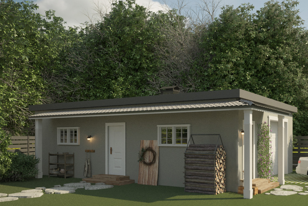 Загородный дом с баней