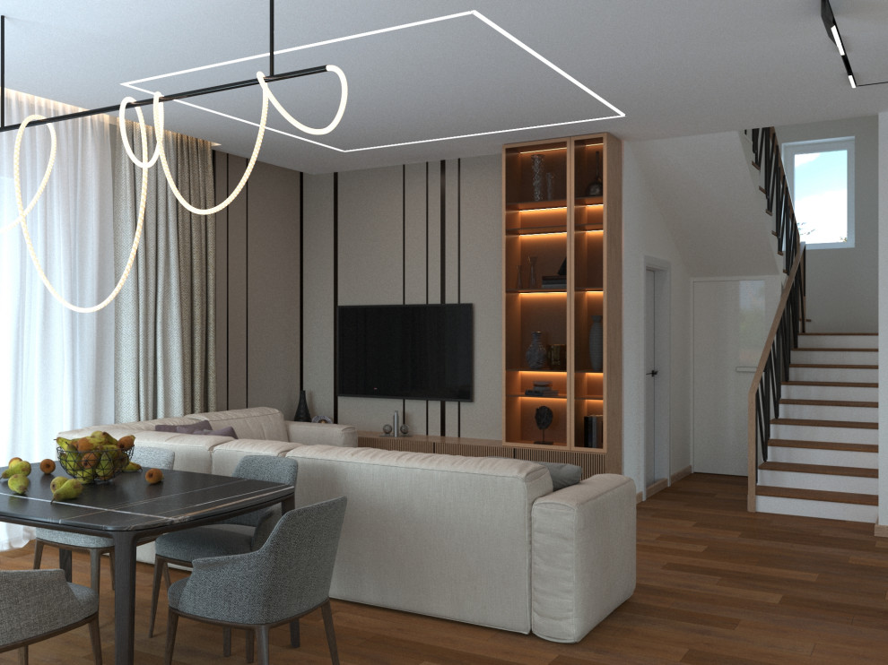 Ультра-современная гостиная в частном доме