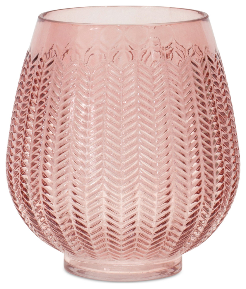 Decorative Glass Vase Contemporary Vases by Melrose International