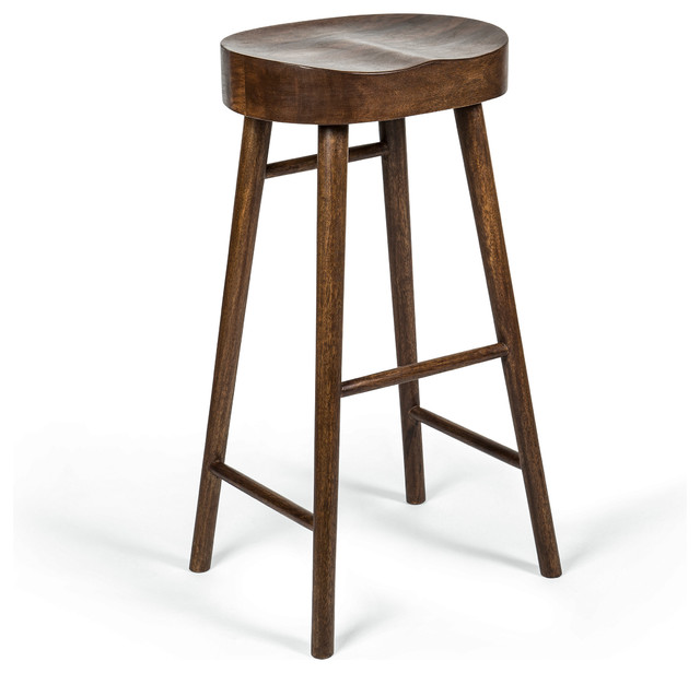 Dalton Mid Century Wooden Bar Stool Midcentury Stools And Dalton Mid Century Wooden Bar Stool Walnut Stain