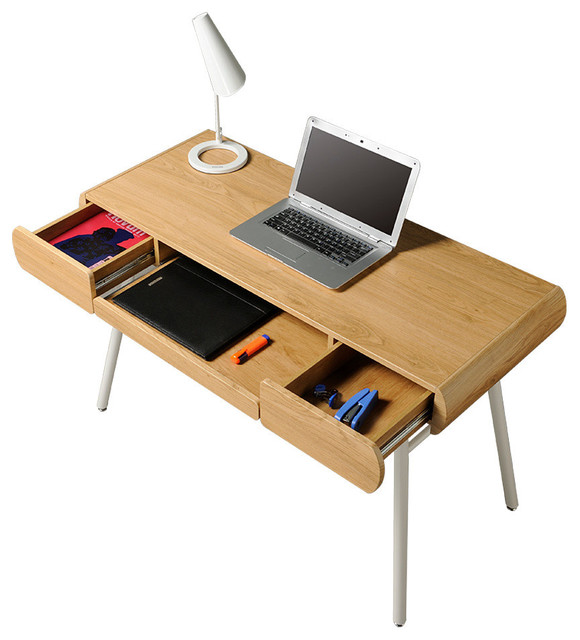 Techni Mobili Multi Storage Writing Desk Pine Desks And Hutches