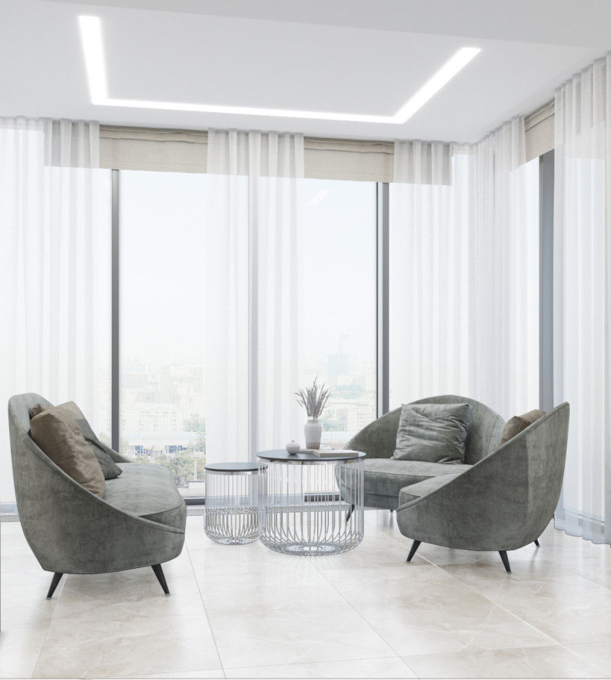 Проект 2-х комнатной квартиры в Апартаментах Лахта Плаза