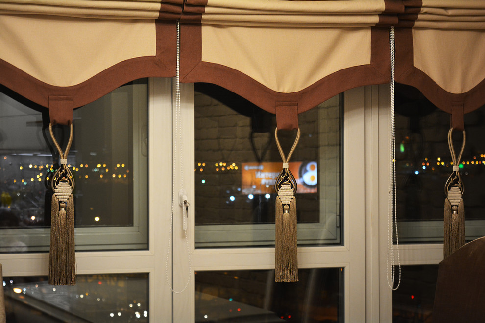 Римские шторы с кистями