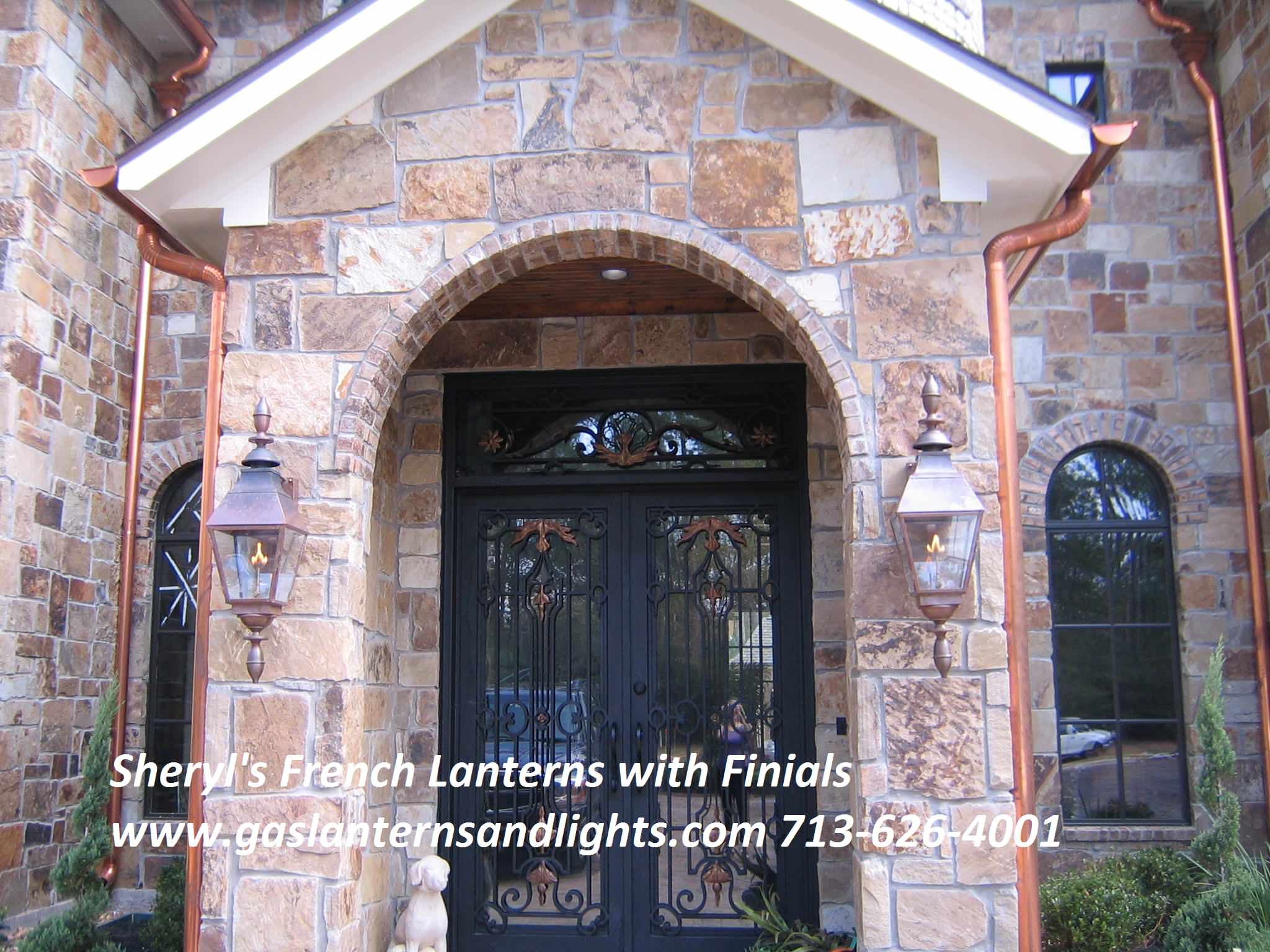 Sheryl's French Gas Lanterns with Finials